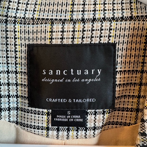 SANCTUARY {Anthropologie} ‘Lonnie’ Plaid Double Breasted Vest - Picture 5 of 12